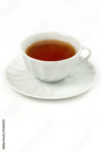 cup of tea isolated on white