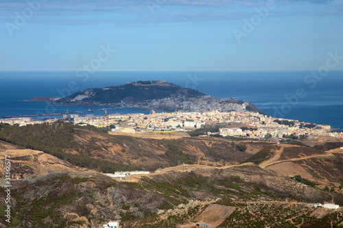 Panoramic view of la Ceuta in North Africa