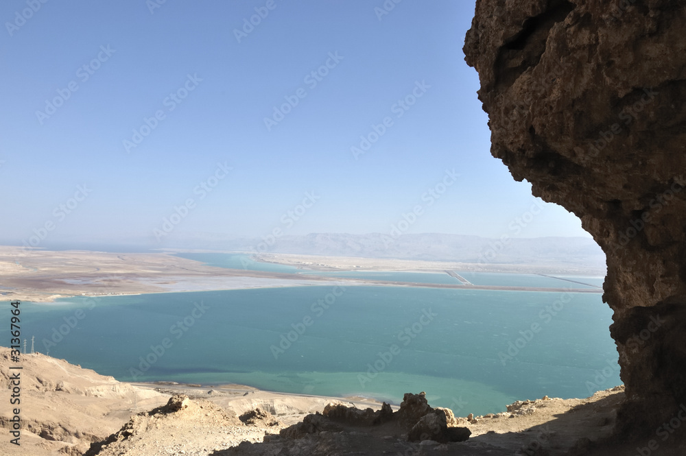 Dead Sea view from Judea mountains.
