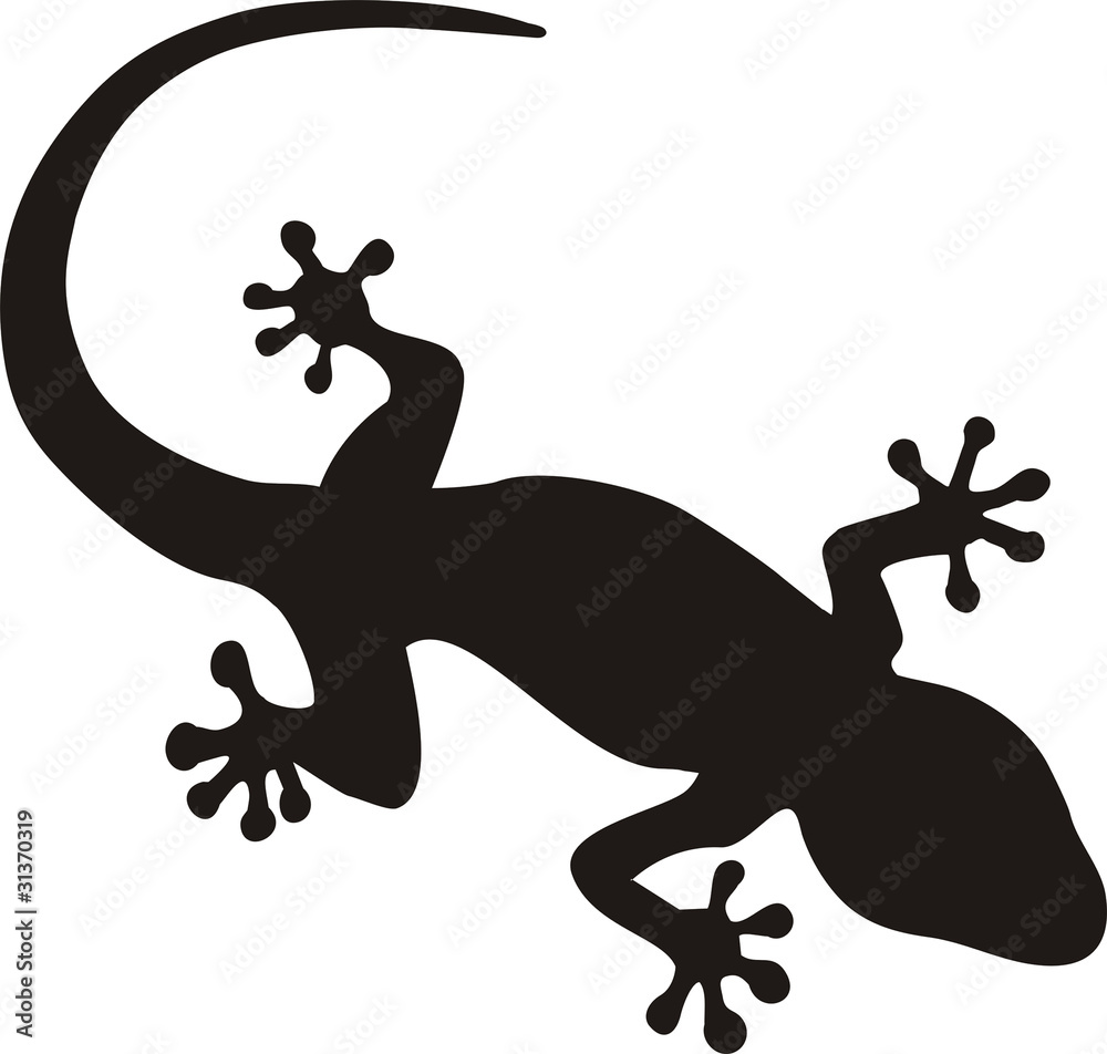 gecko tattoo - obrazy, fototapety, plakaty 