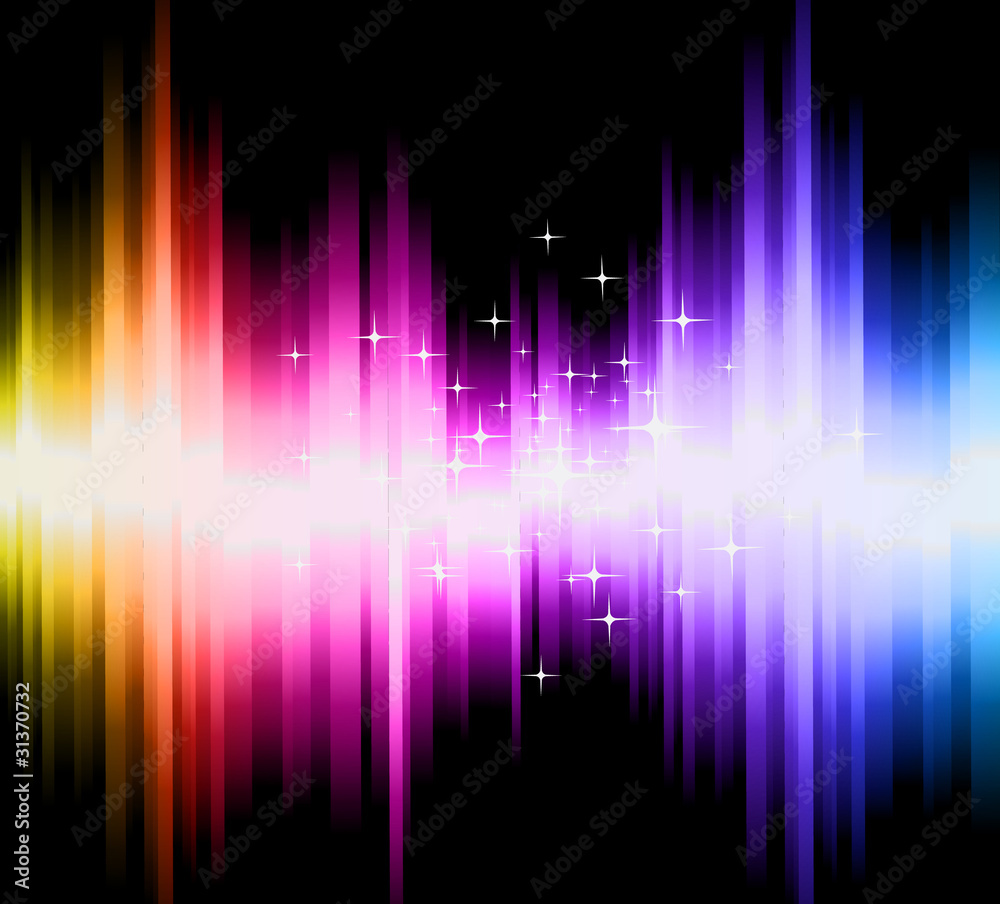 Magic lights with Colorful gradient and delicate stars