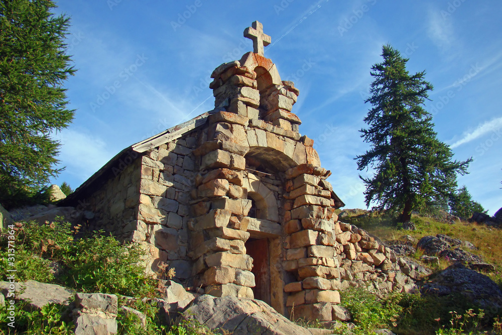 Notre Dame des Monts, au bord du lac d'Allos - Alpes