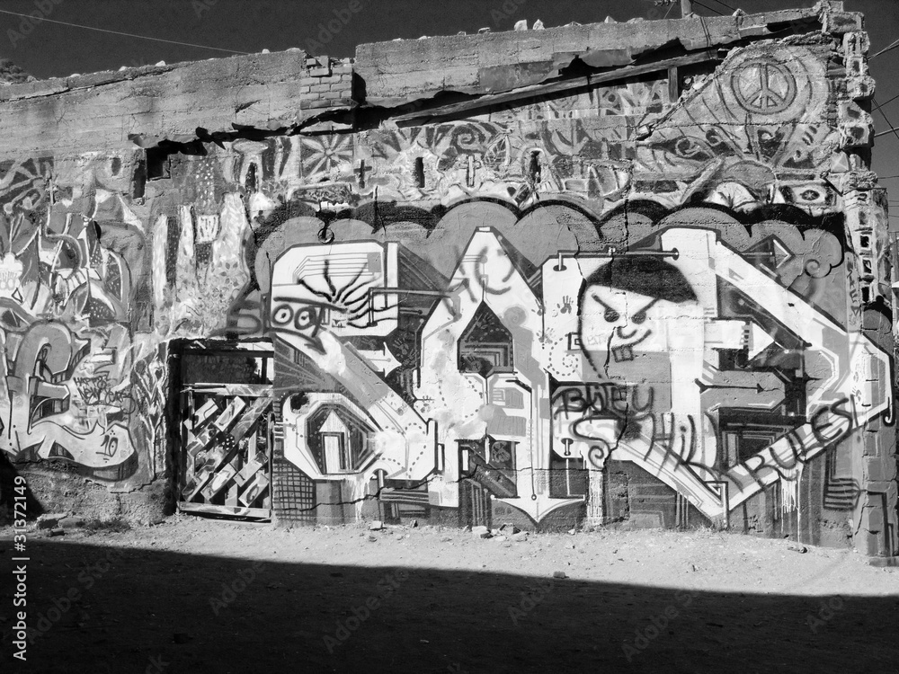 Naklejka premium Bisbee Grafitti
