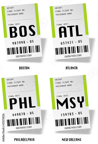 Airport tag bags - USA