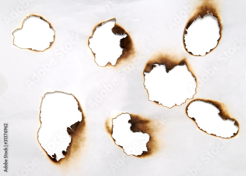 burnt holes