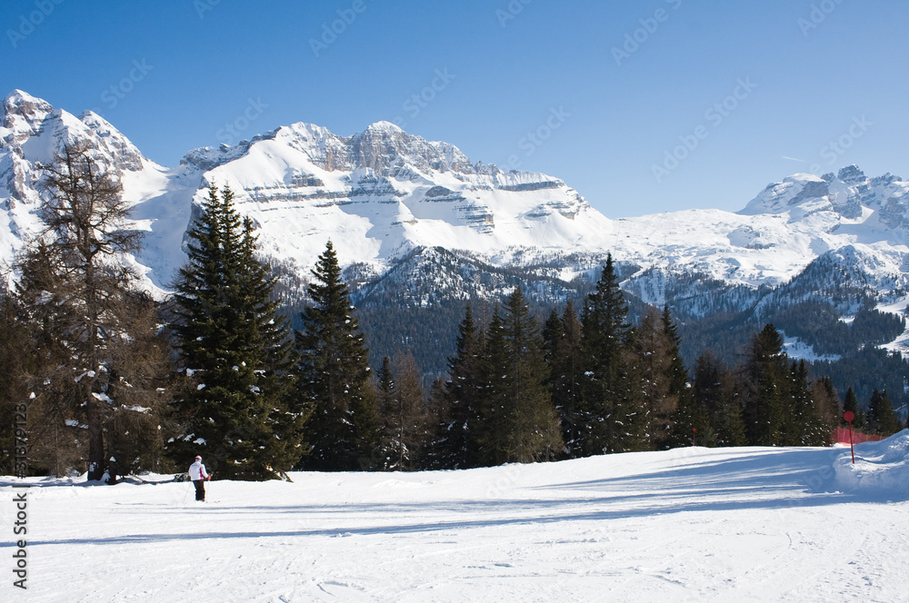 Ski resort Madonna di Campiglio. Italy..