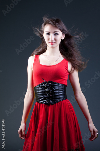 girl enjoys music