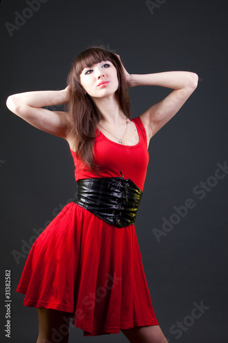 girl enjoys music