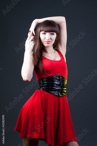 girl enjoys music