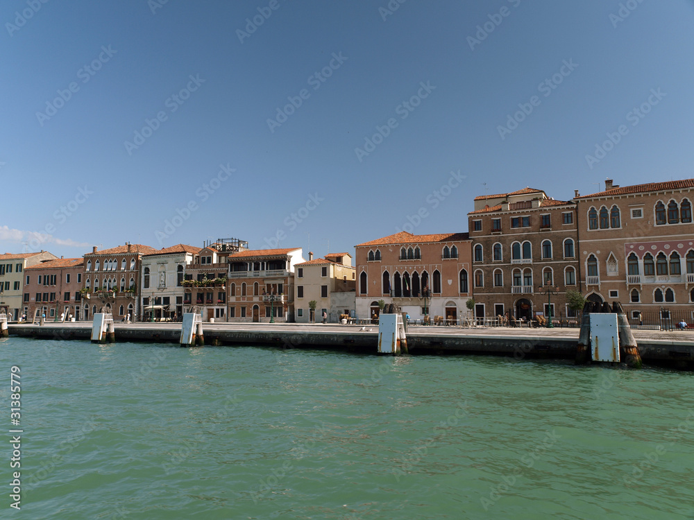 Venice - buildings along Giudecca Canal