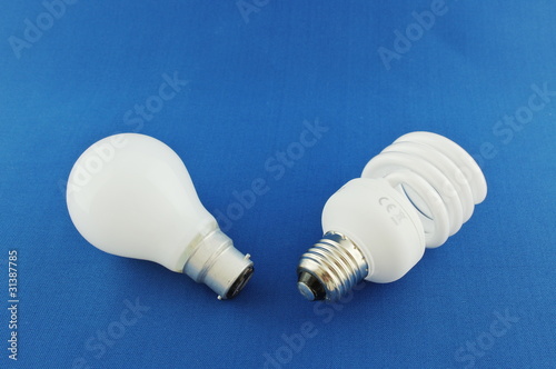 Old and New Light Bulbs