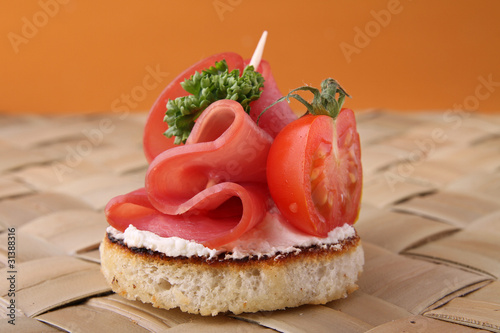 Quadro em tela canapé apéritif