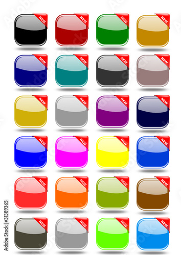Set 24 web buttons