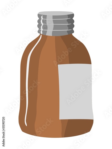 Medicine bottle. Vector