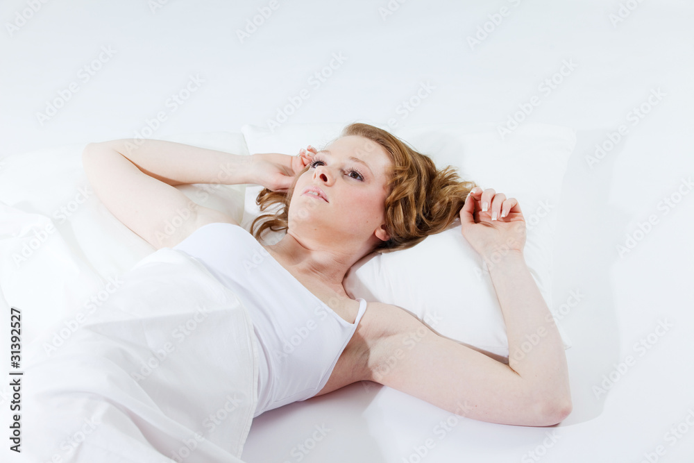Fototapeta premium beautiful girl sleeps