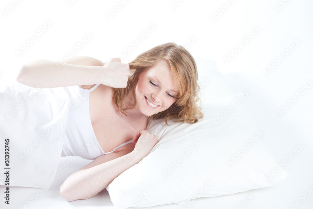 beautiful girl sleeps