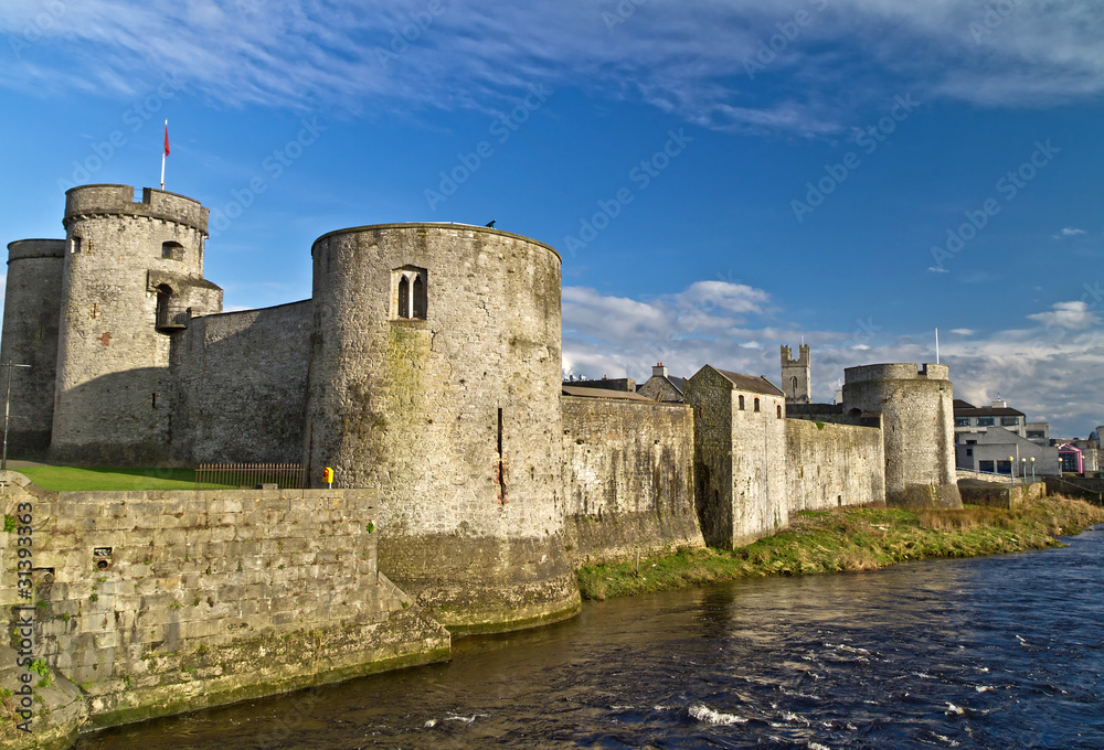 King John castle in Limerick - Ireland