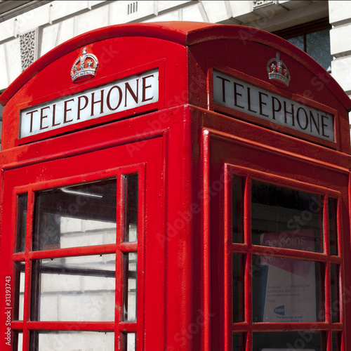 Red Telephone Box in London