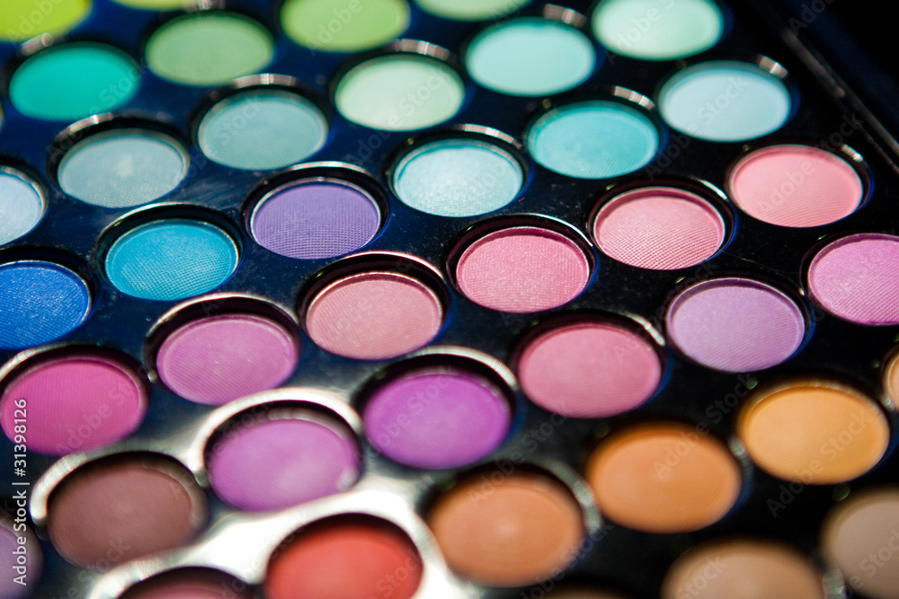Makeup set. Professional multicolor eyeshadow palette Makeup set. Professional multicolor eyeshadow palette