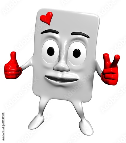 mascotte carte de jeu