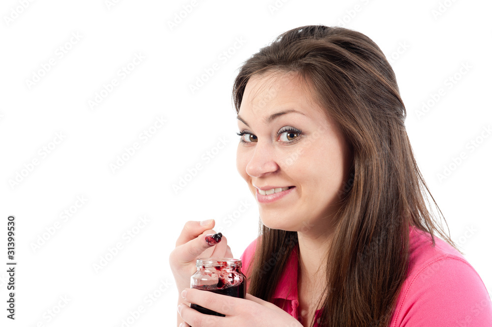 Marmelade naschen
