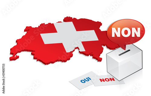 référendum en suisse, le " non " l'emporte