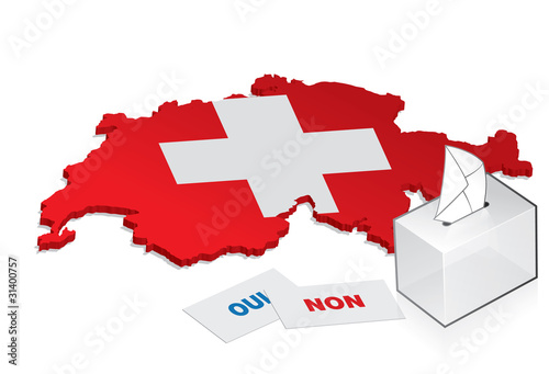 référendum en suisse, urne pour le vote