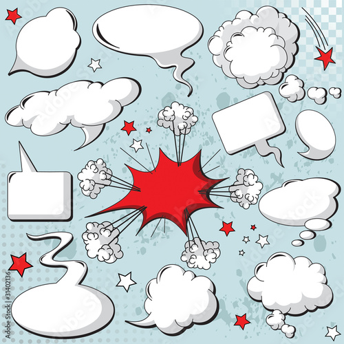 Comics style speech bubbles