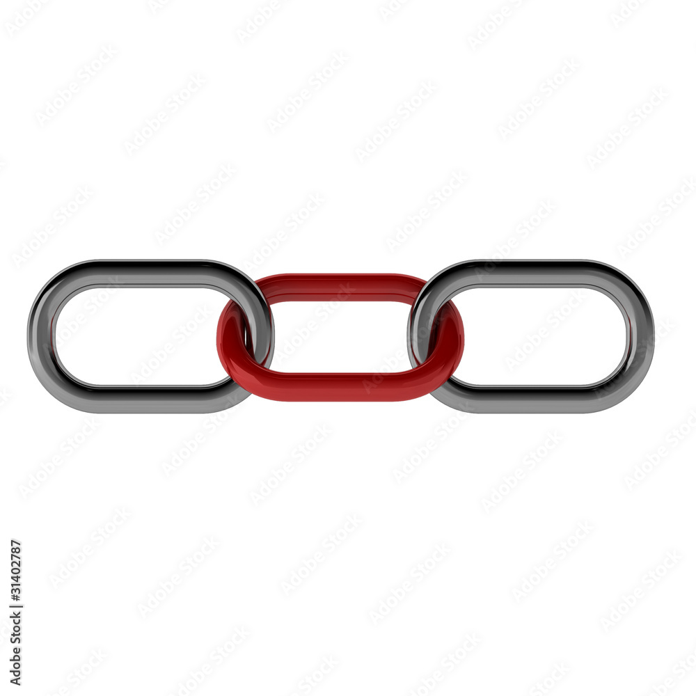 Obraz premium 3d render of chain