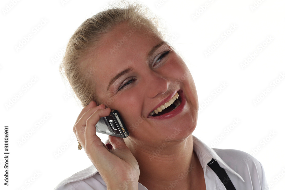 young business woman calling by mobile phone young business woman calling by mobile phone