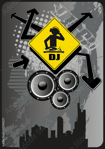 DJ Sign Grunge Style photo