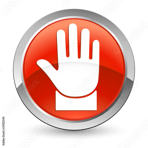 Verbotszeichen - Button
