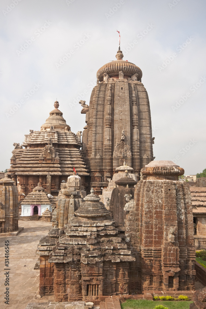 Lingaraja Hindu Temple. Bhubaneswar, Orissa, India.