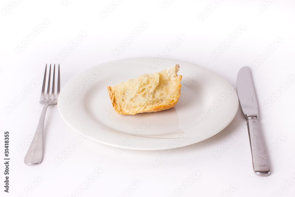 bread on the plate bread on the plate