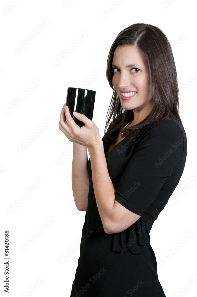 Woman Drinking Coffee Woman Drinking Coffee