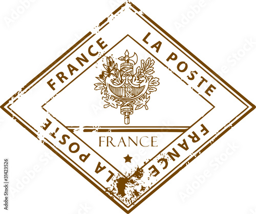 Rubber stamp with the word France inside, vector illustration