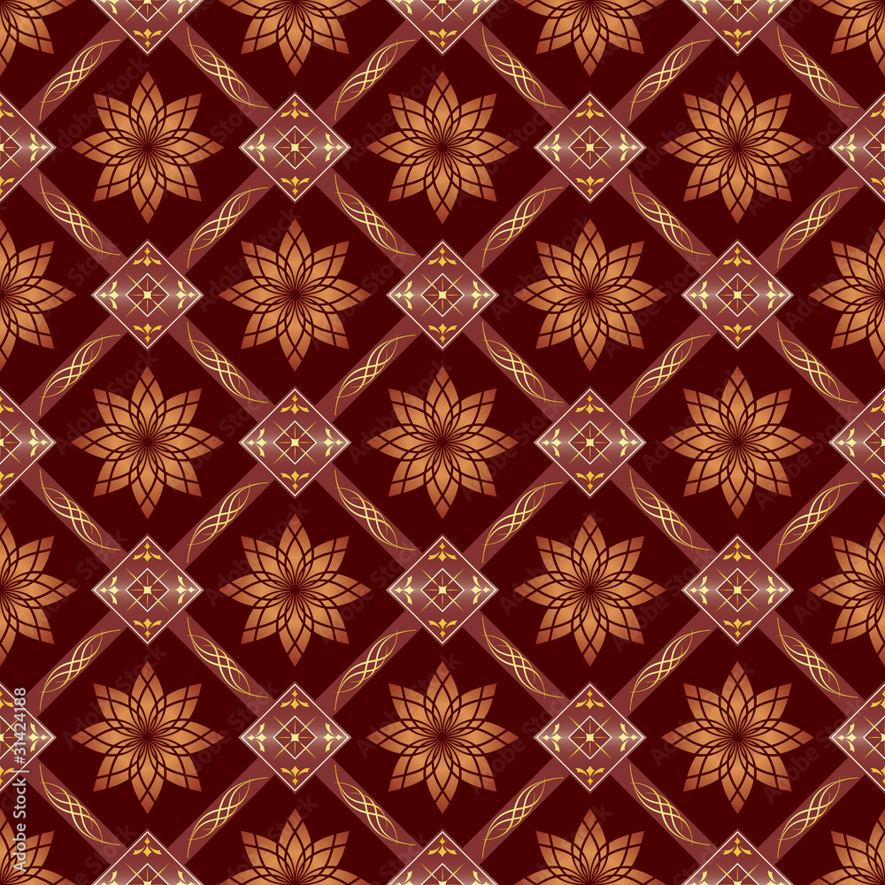 vector brown seamless geometric texture