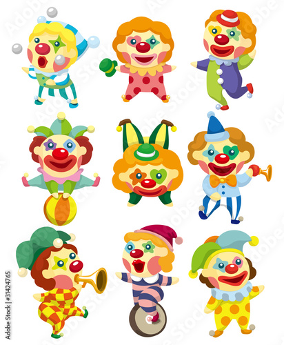 cartoon clown icon