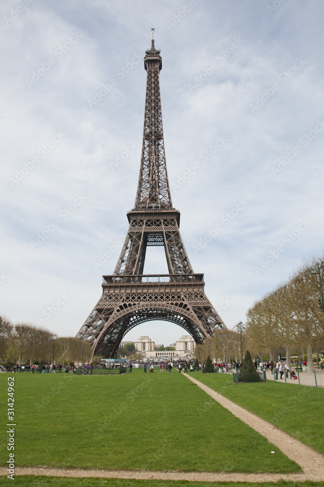 The Eiffle Tower landmark in Paris