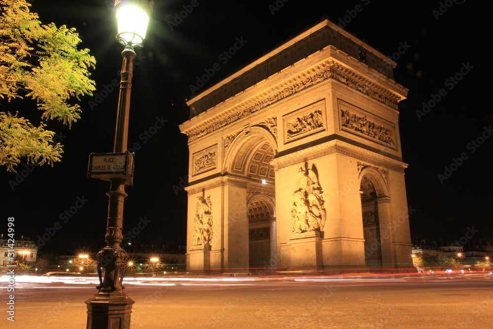 Fototapeta premium Superbe vue sur l'Arc de Triomphe