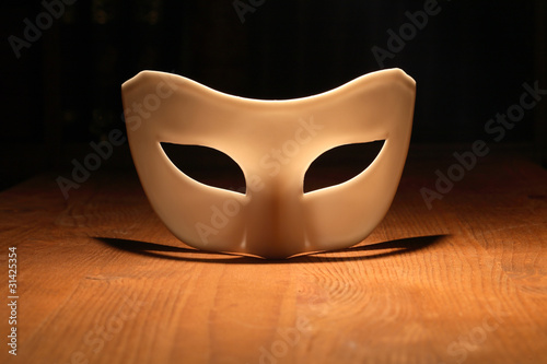Mask On Wood