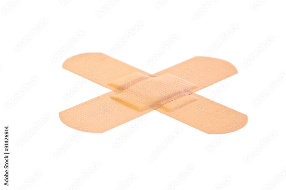 Cross-shaped band-aid Cross-shaped band-aid