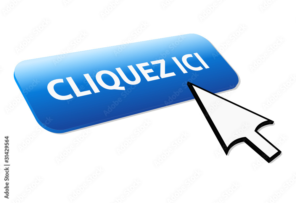 Bouton Web Cliquez Ici Curseur Connexion Clic Cliquer 3d Ok Go Stock Vector Adobe Stock