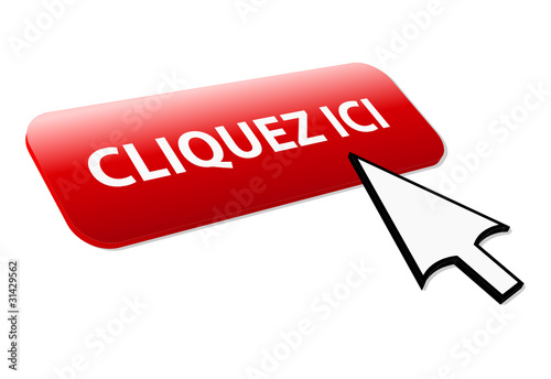 Bouton Web CLIQUEZ ICI (curseur connexion clic cliquer ok go 3d)
