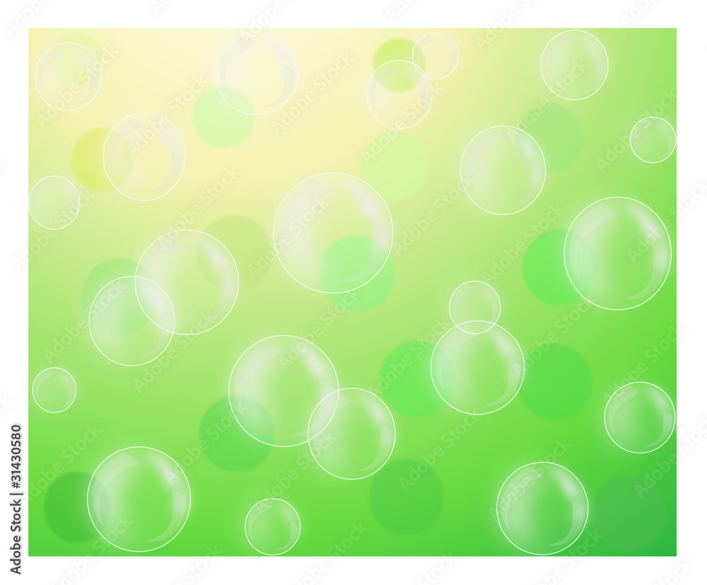 Beautiful nature spring background with bubble Beautiful nature spring background with bubble