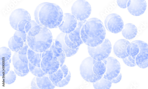 Bubbles frozen