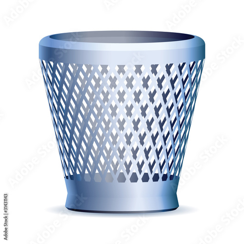 Trash can, vector eps version 8