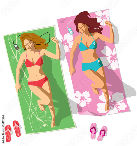 2 ragazze al sole