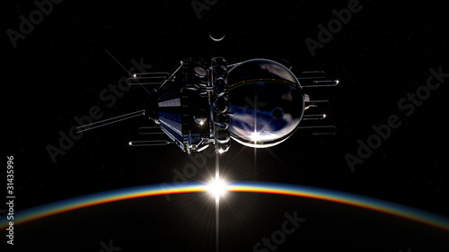 First spaceship on orbit