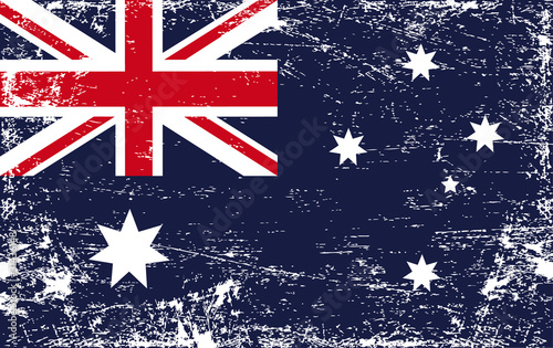 Australia Grunge Flag